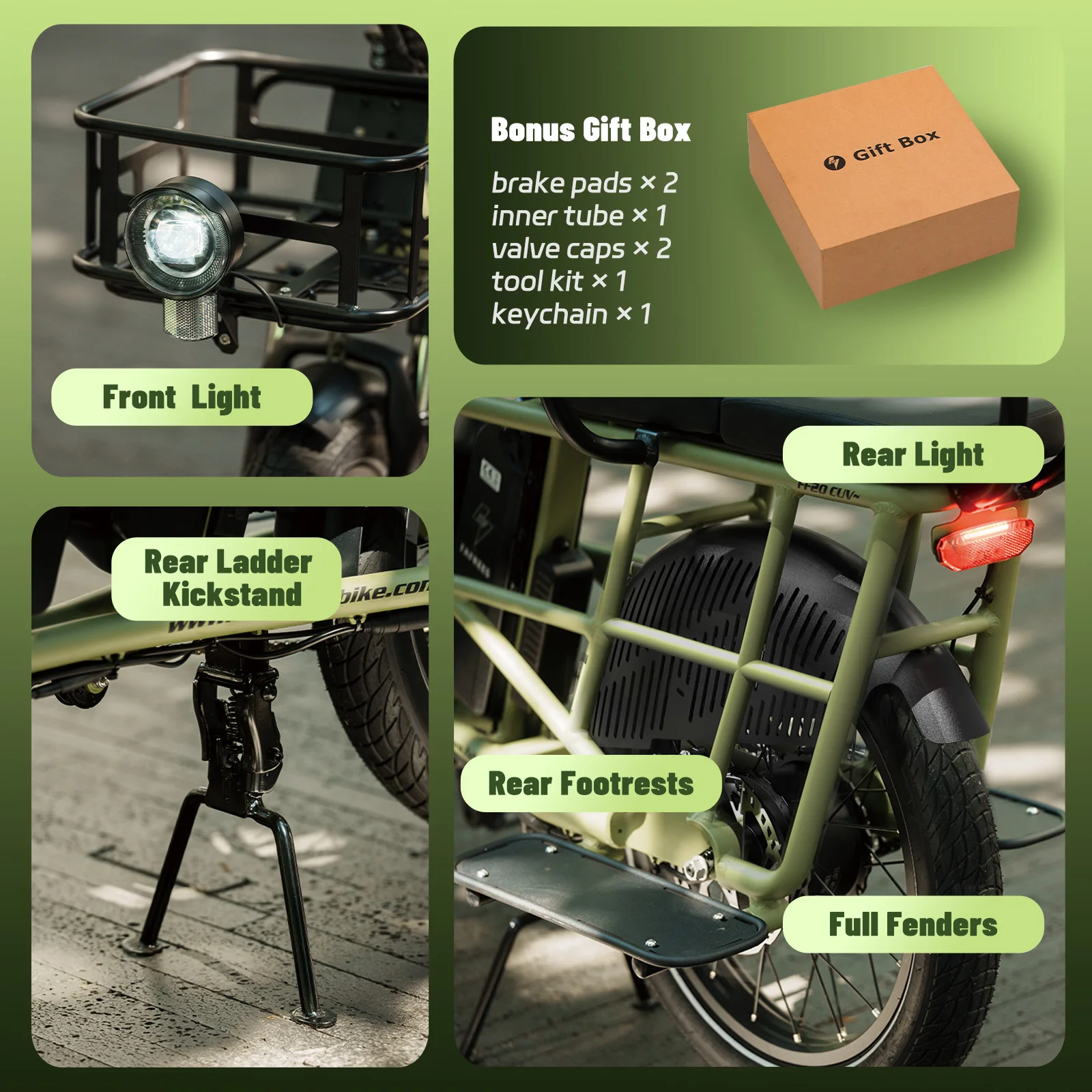 Fafrees FF20 CUV Elektrofahrrad für Erwachsene, 20 x 3,0 Zoll Lasten E-Bike mit zwei 48V 12Ah/15Ah Abnehmbarem Akkus, 25 km/h und Reichweite bis 100-120km – Detail 11