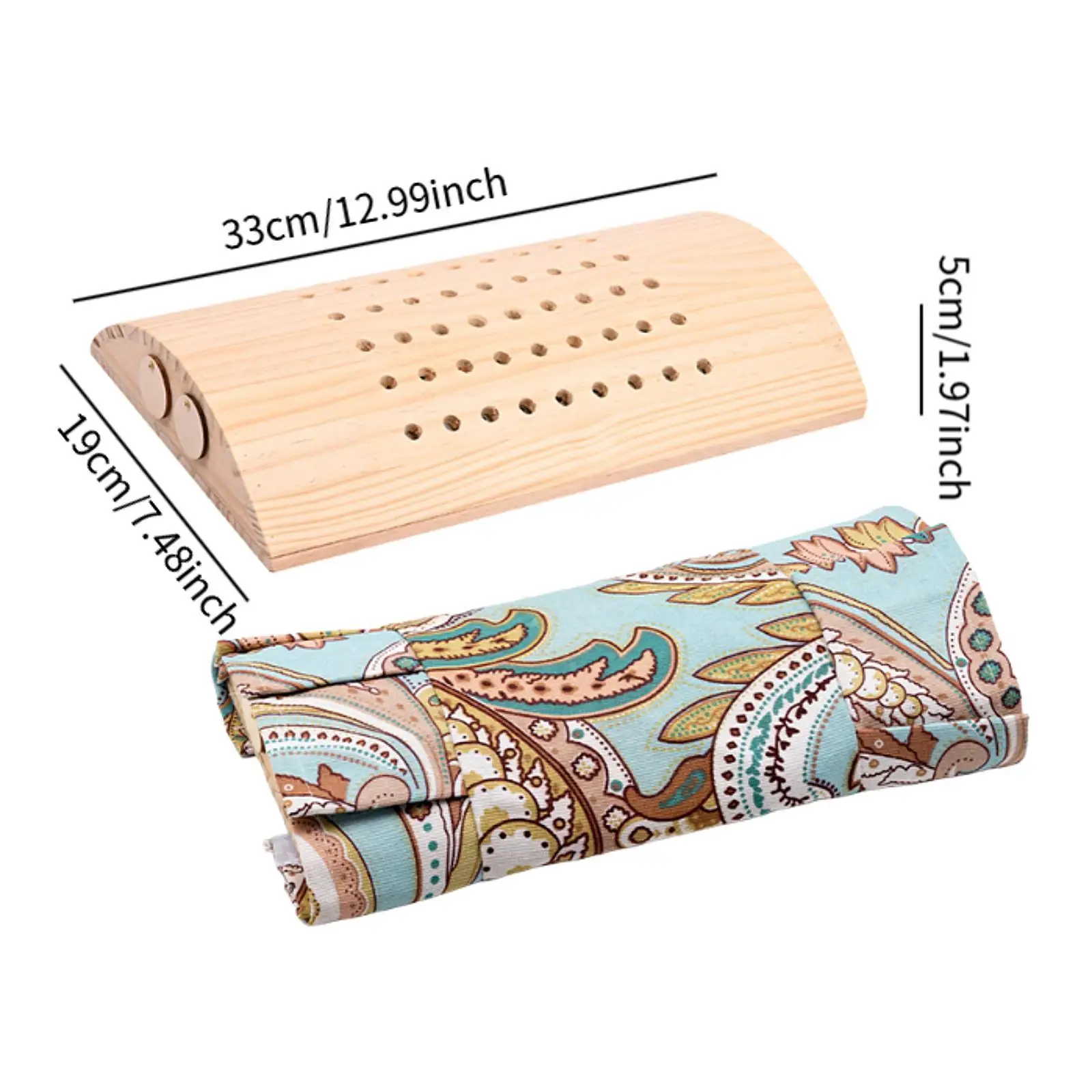 Travesseiro de pescoço de madeira, encosto de cabeça de sauna de madeira para viajar, quarto relaxante