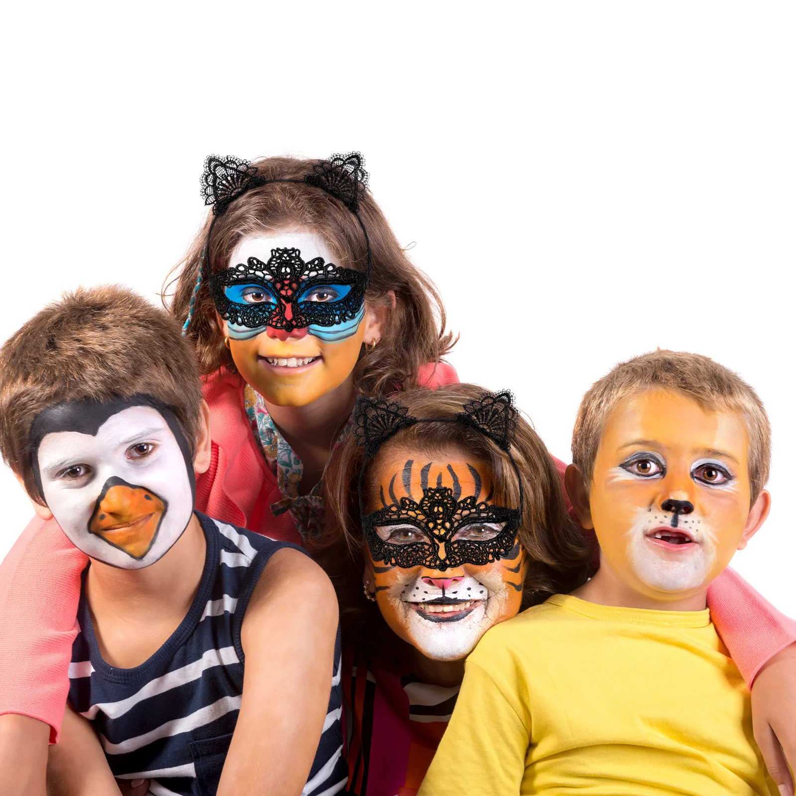 

1Set Lace Hairband Set Costume Animal Ear Head Hoop Unique Mask Decoration Cat Ear Headbands Hair Hoop