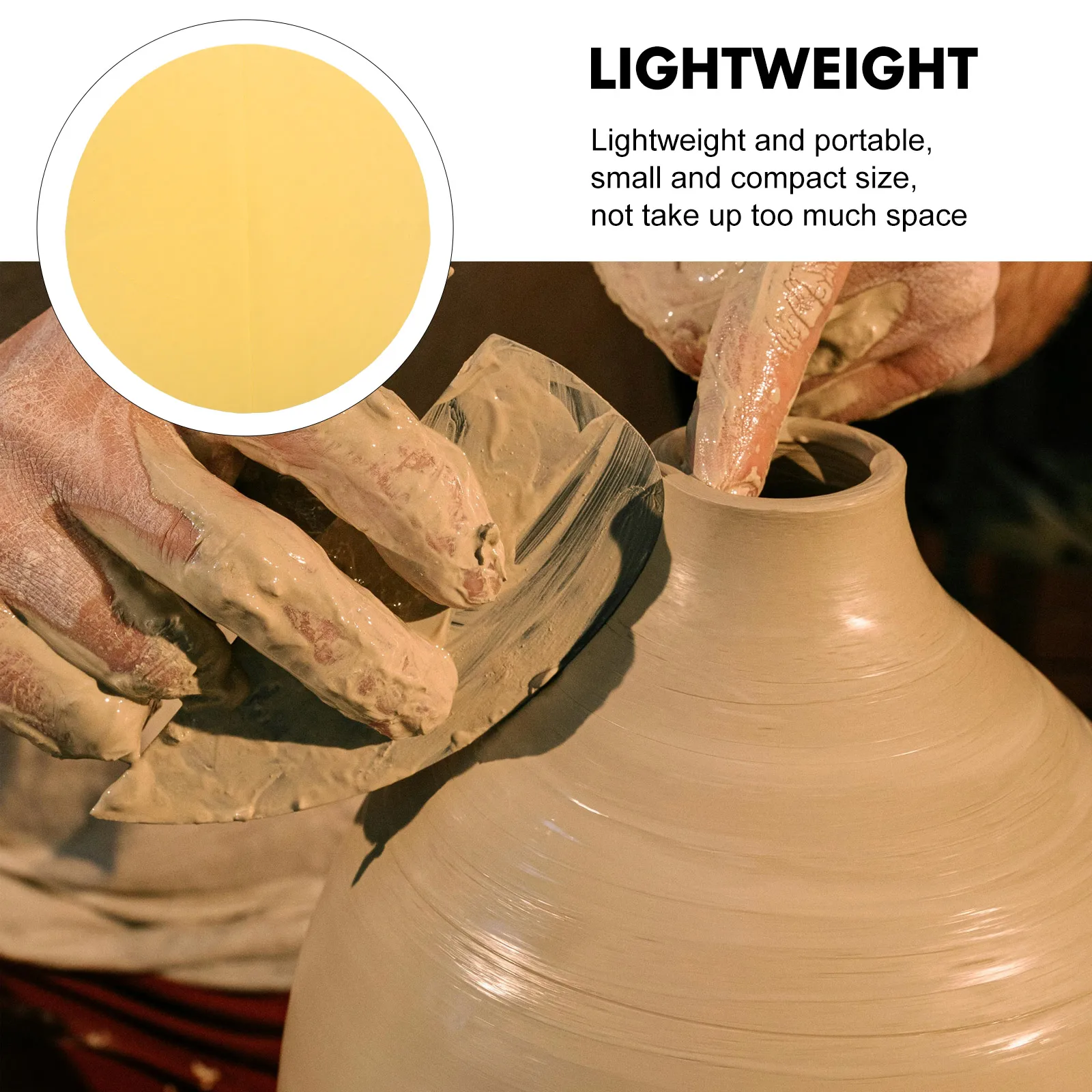 

1pcs Pottery Cloth Round Blanking Padding Clay Pottery Clay Absorbent Pad Working Absorbent Towel Lightweight Portable DIY