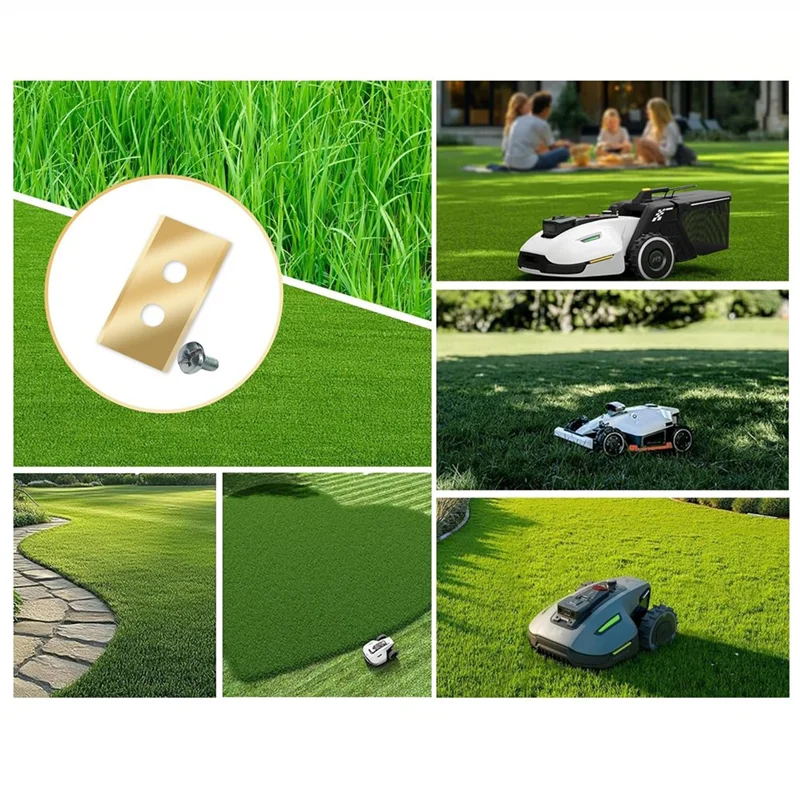 

MCGS-40Pcs Replacement Robotic Lawnmower Blades For Mammotion Luba With Washers And Screws