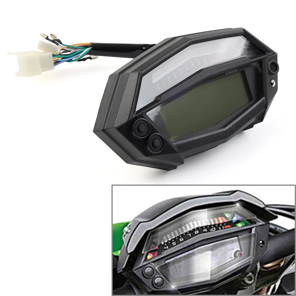 

Motorcycle Digital Tachometer Speedometer Gear Indicator Odometer For Kawasaki Z1000