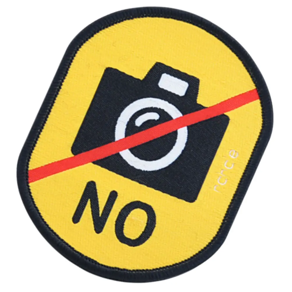 Pet Leash Sticker No Photographing Identification Label Social Warning Tape Removable Reminder for Pets No Photographing Logo