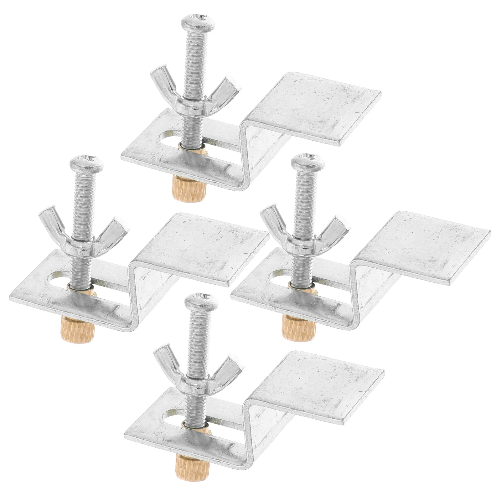 1 Juego de accesorios para tornillos de lavabo, Kit de Clips de fregadero de hierro para montaje bajo, soporte para fregadero de cocina, soportes de fijación de montaje, Hardware