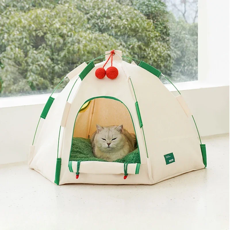 Outdoor Avoid Light Pet Tent Thickened Canvas Kennel For Cat Mesh Breathable Cats House Versatile Scene Dog Travel Supplies