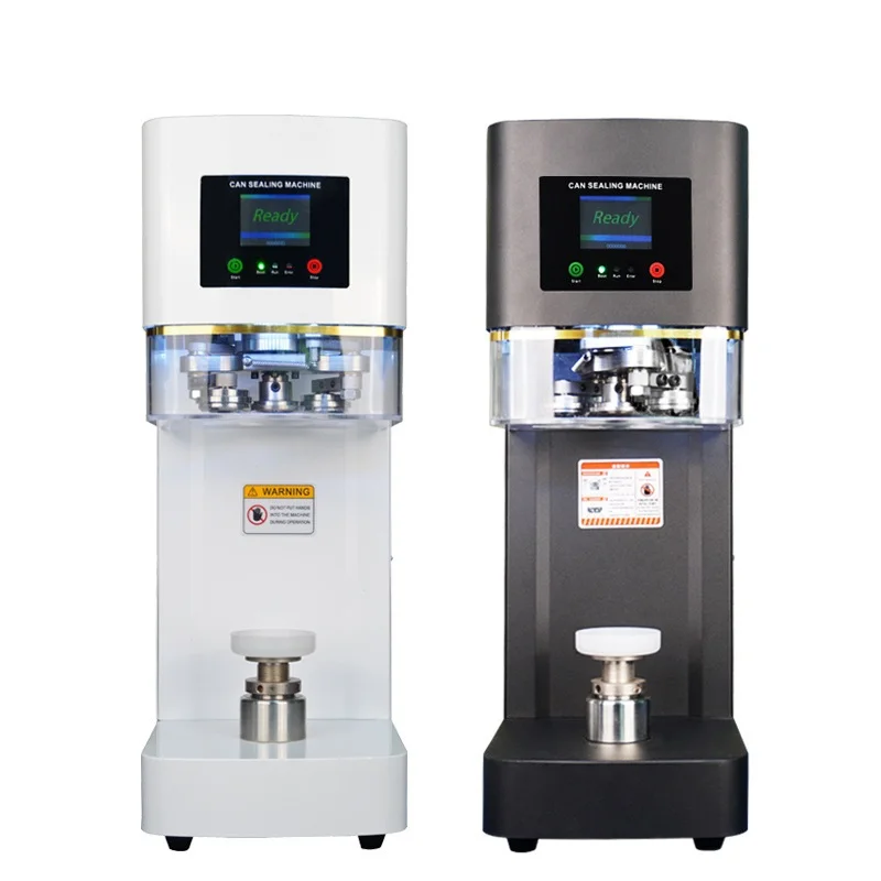 Fully Automatic Non-rotary Can Sealing Machine for Sealing Plastic Cans and Bottles Including Milk Tea and Coffee Cans