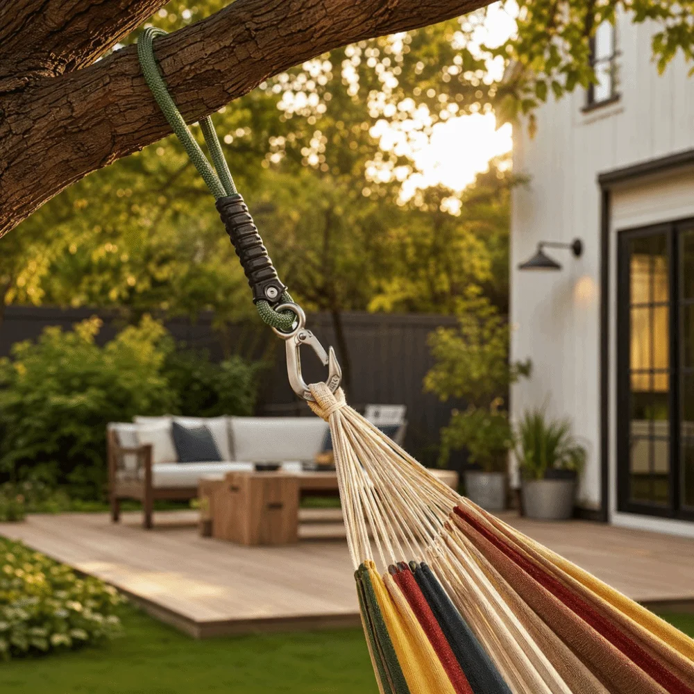 Heavy Duty Swing Suspension Rope Stainless Steel Hook Wear-resistant Tie-Down Straps Easy Installation Durable