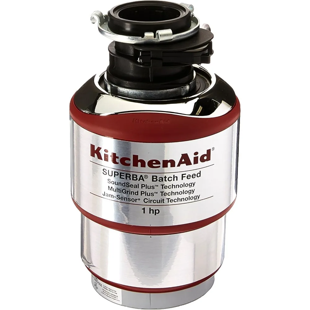 

1 hp Batch Feed Food Waste Disposer,Silver,Batch feed effectively manages large quantities,Motor rotates at 1725 rpm