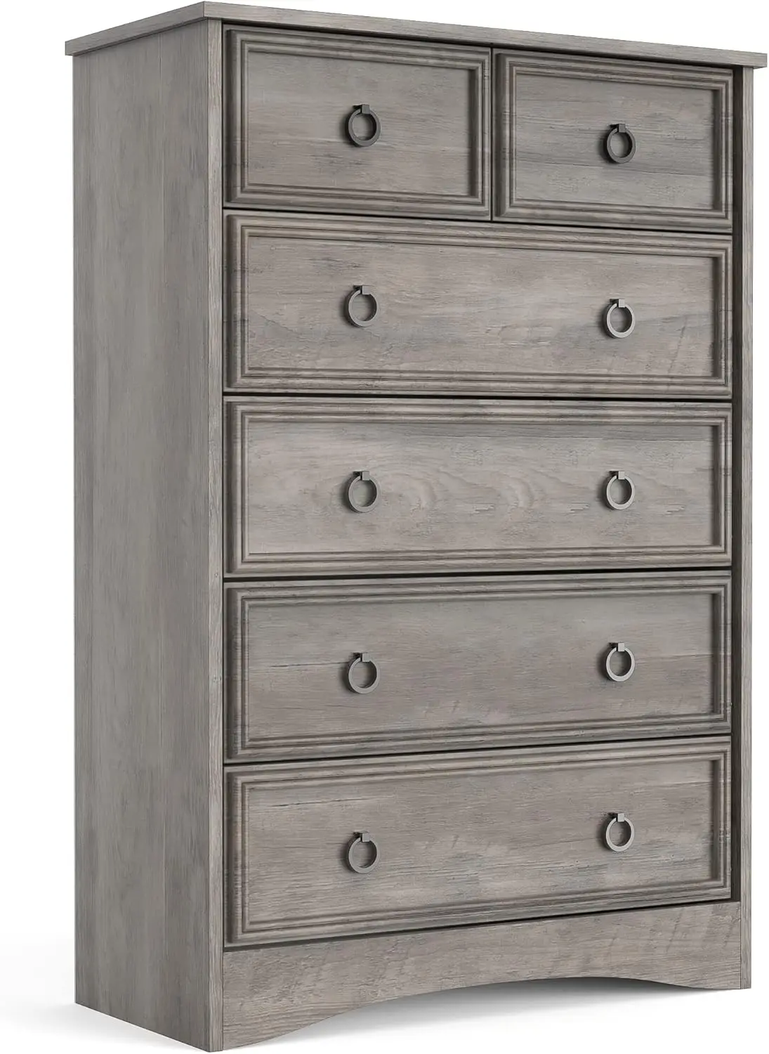 

LGHM Modern 6 Drawer Dresser, Dressers for Bedroom, Tall Chest of Drawers Closet Organizers & Storage Clothes - Easy Pull Handle