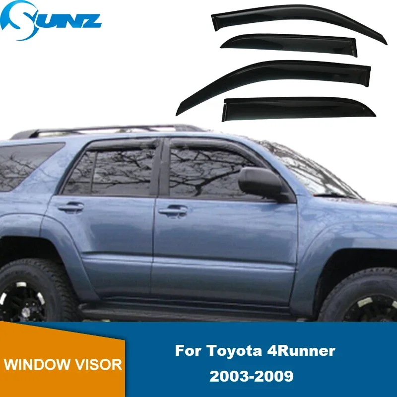 Side Window Visor For Toyota 4Runner 2003 2004 2005 2006 2007 2008 2009 Door Visor Weathershield weather shield Sun Rain Guards