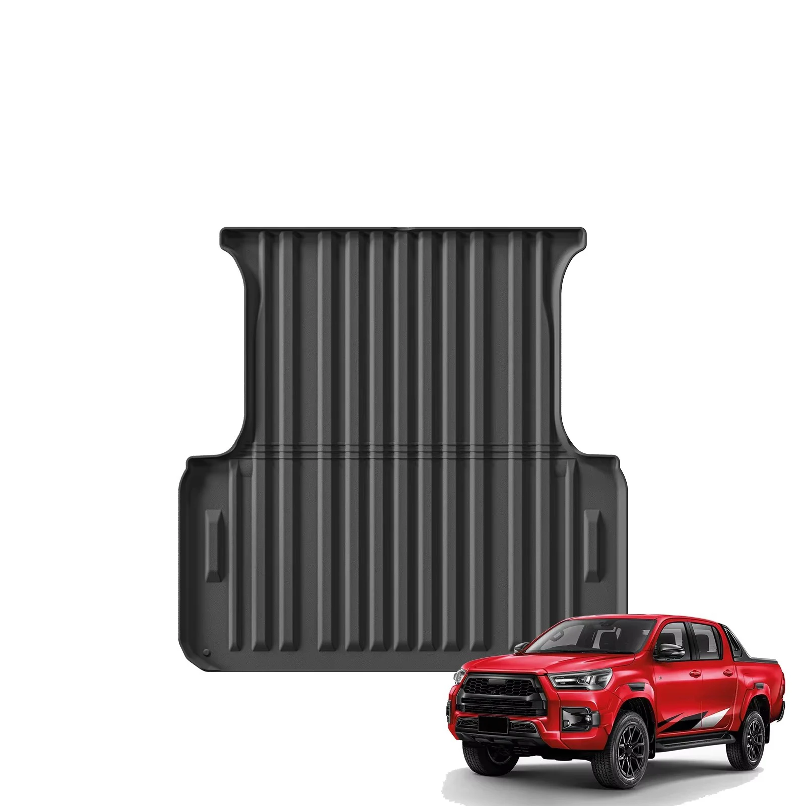 

LUCKEASY for Toyota Hilux Revo 2015-2022 Car Trunk Pad Cargo Liner Mat Truck Bed Tailgate Protection Pad Car Accessories