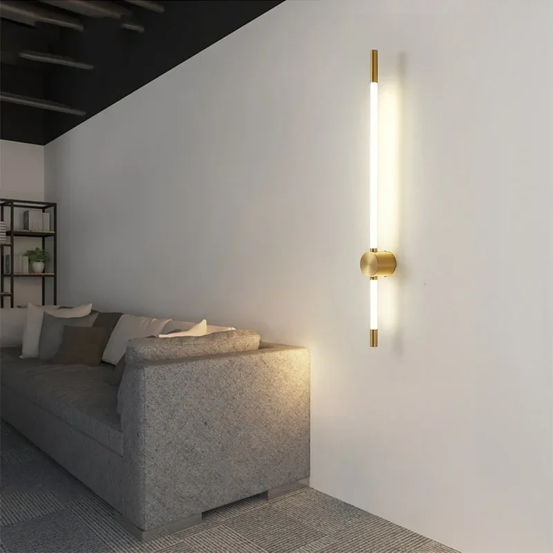 Aplique de pared LED minimalista moderno para decoración de interiores, sala de estar, comedor, dormitorio, mesita de noche, pasillo, escalera,