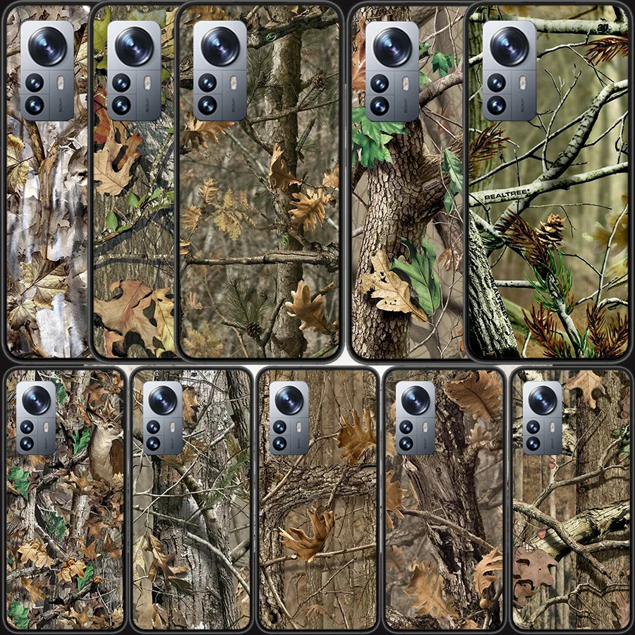 Realtree Real Tree Camo Phone Case For Xiaomi Poco X7 X6 X5 X4 X3 GT NFC M4 M5 Pro 5G M3 Mi F6 F5 F4 F3 F2 F1 Capa Coque TPU Cov