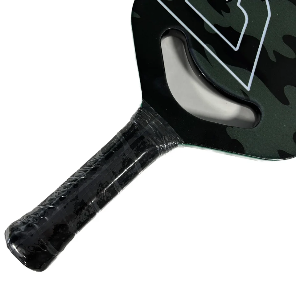 

New Custom T700 Carbon Fiber Picleball Paddle 16mm & 20mm Thickness Edgeless Thermoformed With Titanium Woven Surface