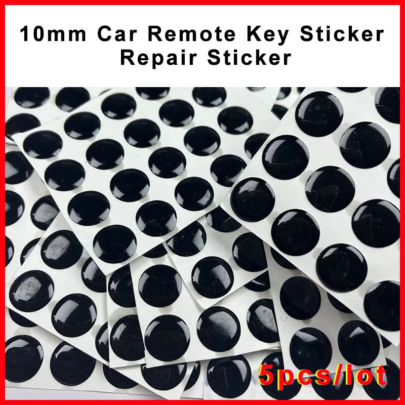 5PCS/LOT 10MM Car Remote Key Sticker FOR KEYDIY KD VVDI Remotes Key Shell Repair and replacement Sticker