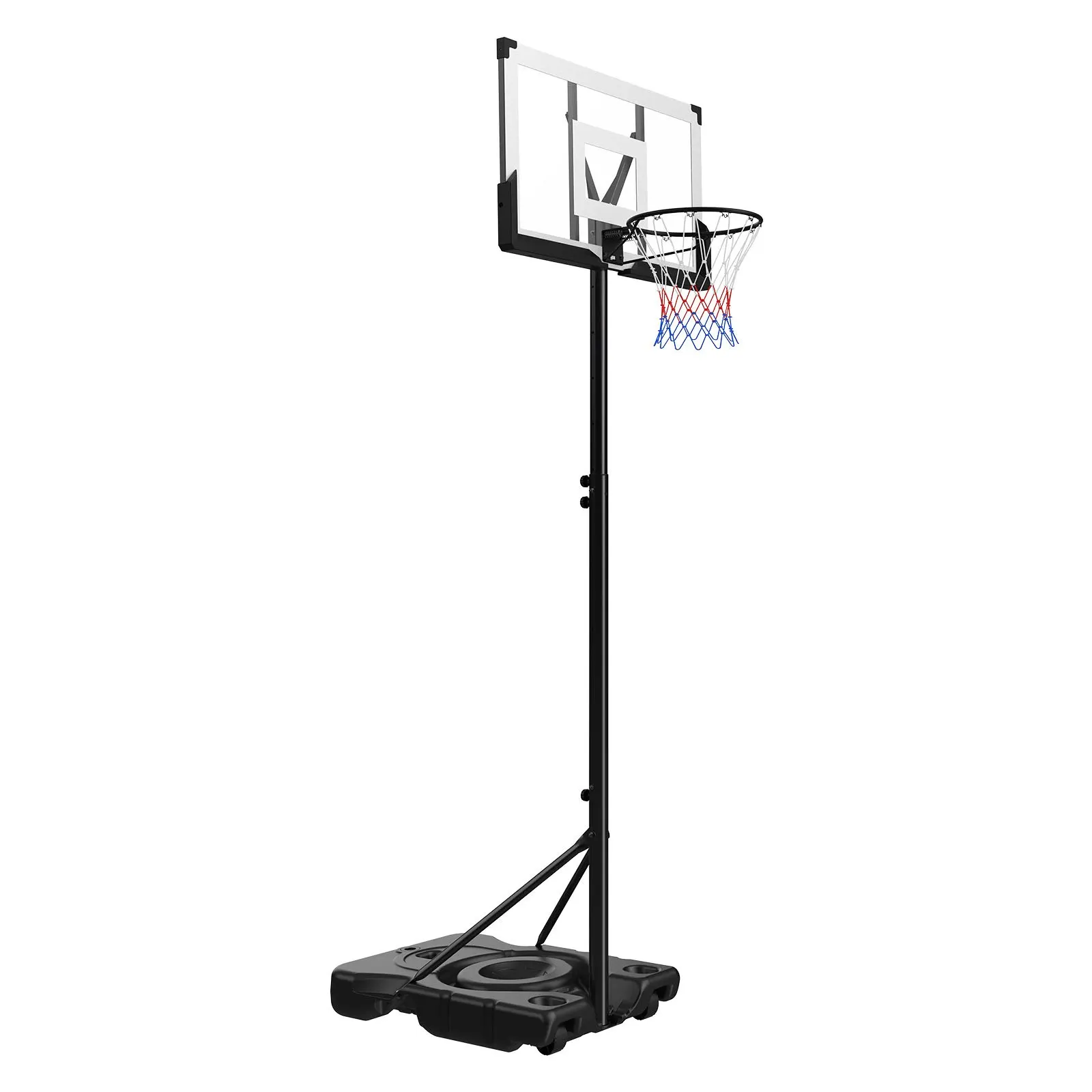 

Portable Basketball Stand, 10 Ft Height Adjustment Basketball Hoop & Goal, Portable Basketballs Hoop With 48 Inch PC Backboard
