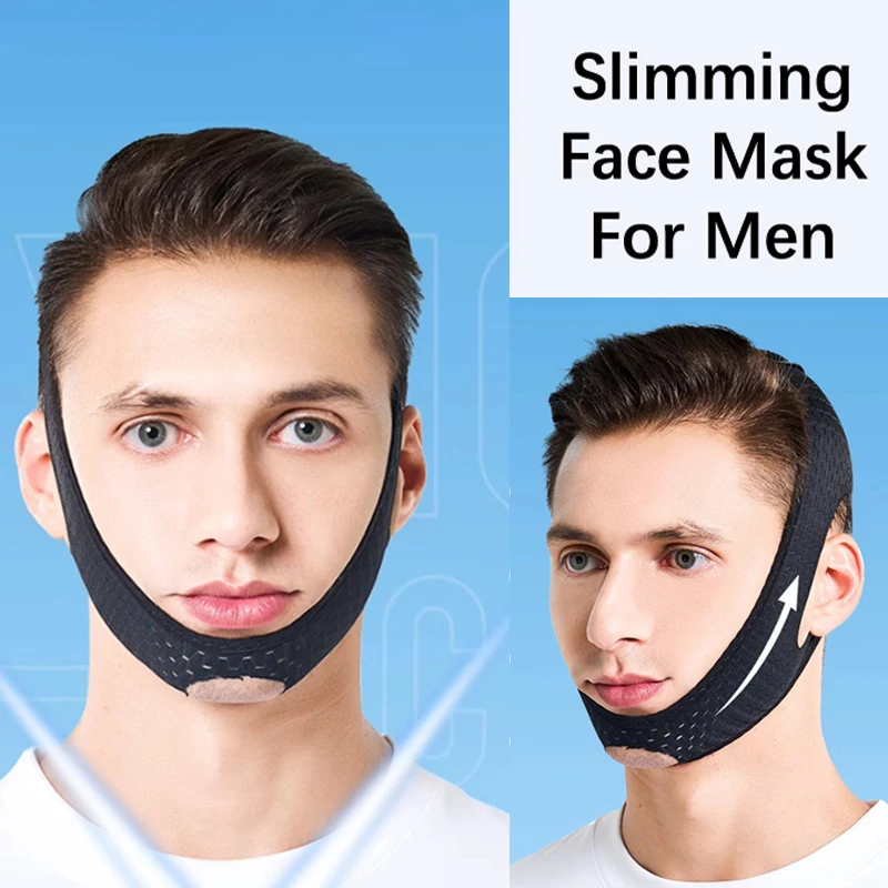 1 pçs v rosto shaper elevador massageador anti rugas vermelho soins de queixo duplo bandagem fina cuidados com o rosto beleza saúde emagrecimento para o homem