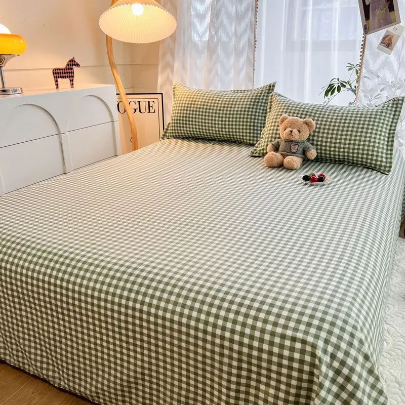 학생 기숙사용 풍부한 색상의 아름답고 사랑스러운 침대 시트 패턴 싱글 침대 시트 더블 침대 간단한 침구