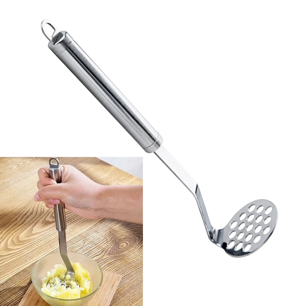 

Stainless Steel Potato Ricer Masher Non-Slip Rustproof Kitchen Tool For Mashing Vegetables Outdoor Home Use Potato Presser Ricer