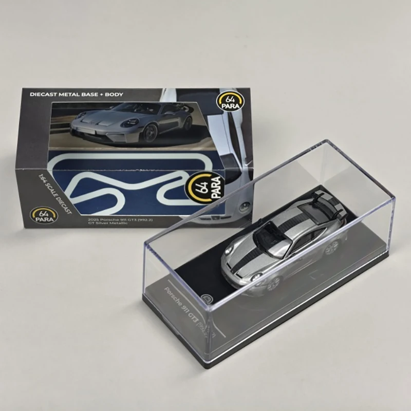 

PARA 1:64 911 GT3 992.2 2025, легкосплавный автомобиль, литье под давлением и игрушечный транспорт, модель автомобиля, миниатюрная масштабная модель автомобиля для детей