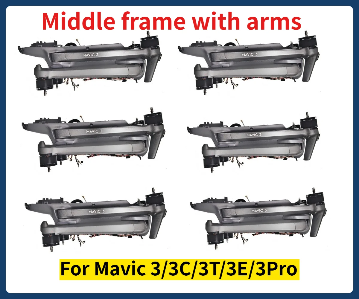 Original Middle Frame With Arm Accessories For Mavic 3Pro/3Classic/3E/3T Middle Shell With Arm Motor For Mavic 3 Series