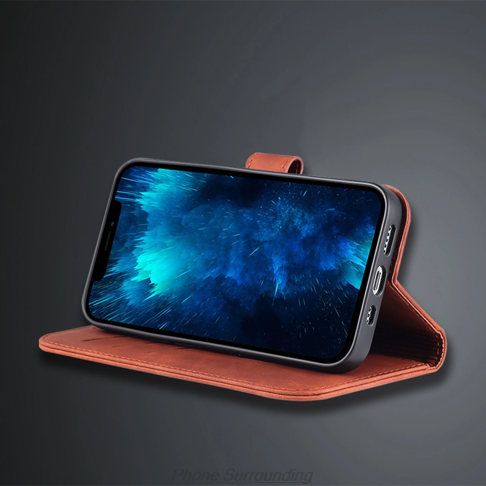 Etui portfel z przegródkami na karty do Huawei Honor Magic 8 lite / Magic8 lite, skórzane etui z klapką, pokrowiec na telefon, capa fundas Coque — zdjęcie produktu 5