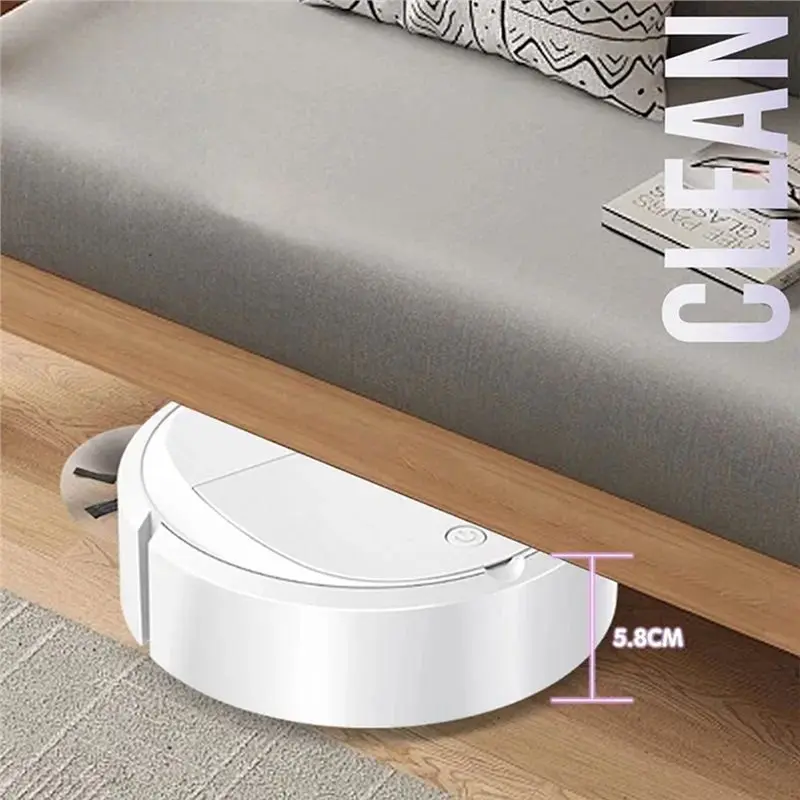 بيع عالمي-مكنسة كهربائية روبوتية منزلية صغيرة محمولة أوتوماتيكية مكانس كهربائية للكنس USB قابلة للشحن آلة كنس الرطب والجاف