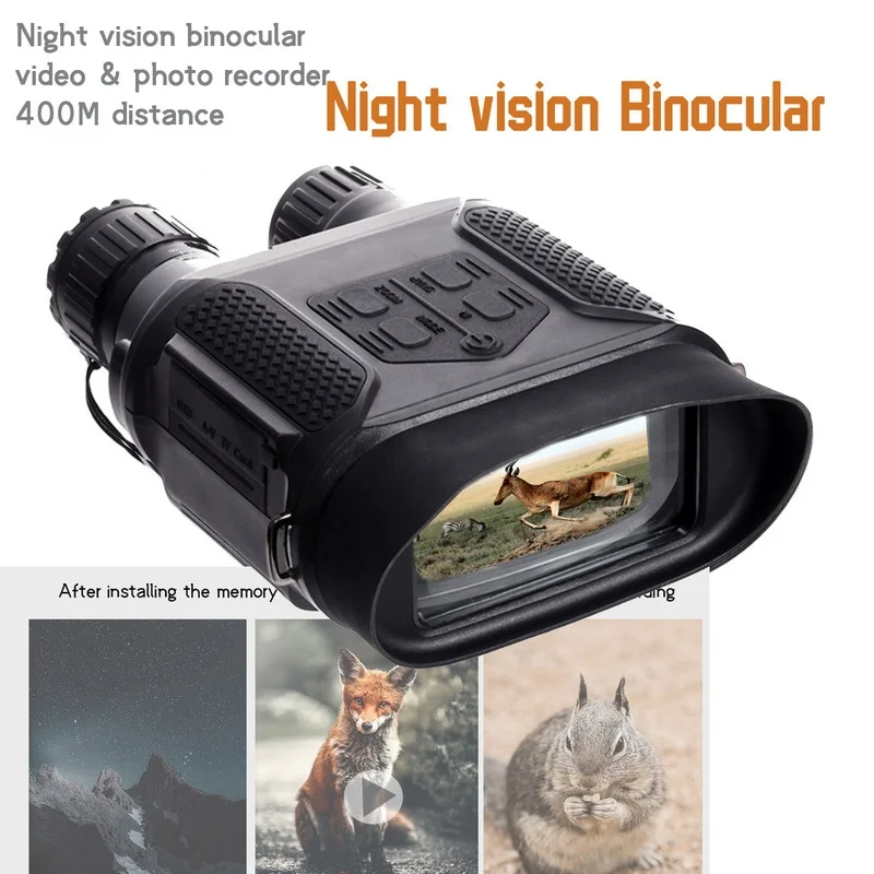 NV400B Digital BINOCULAR IR LED Camcorder 3.5X-7X Zoom Device for night hunting Infrared Scope Telescope 1300ft/400M range