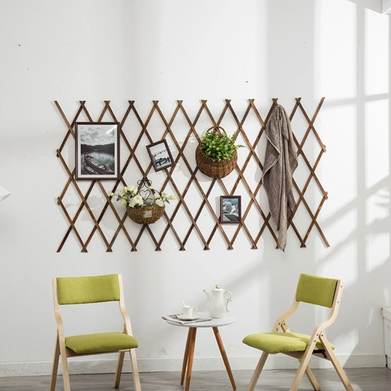 Wooden Garden Framework with Flexible Horizontal or Vertical Placement A2BB