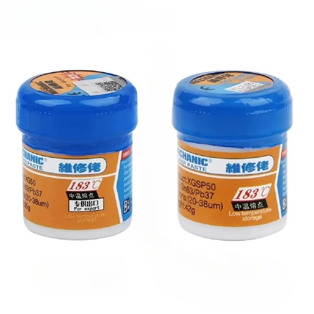 MECHANIC XG Series 183℃ Tin Solder Paste Environment Friendly Soldering Flux for Mobile Phone IC CPU BGA SMD Phone Repair image 3