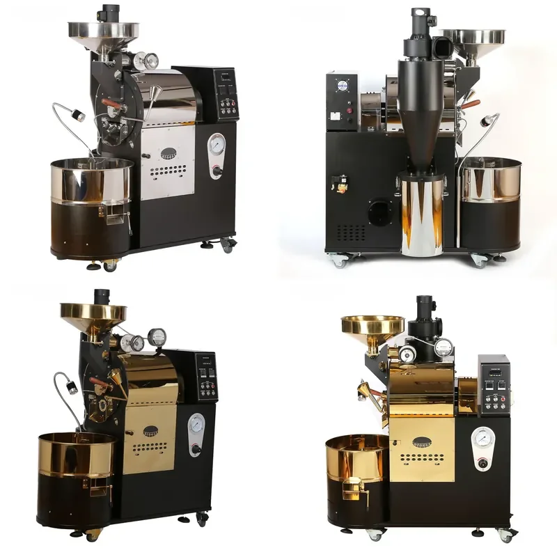 Commercial Cast Iron Electric Baked Bean Coffee Machine 3kg 5kg 6kg 10kg 12kg Industrial Roaster for Home Business Use