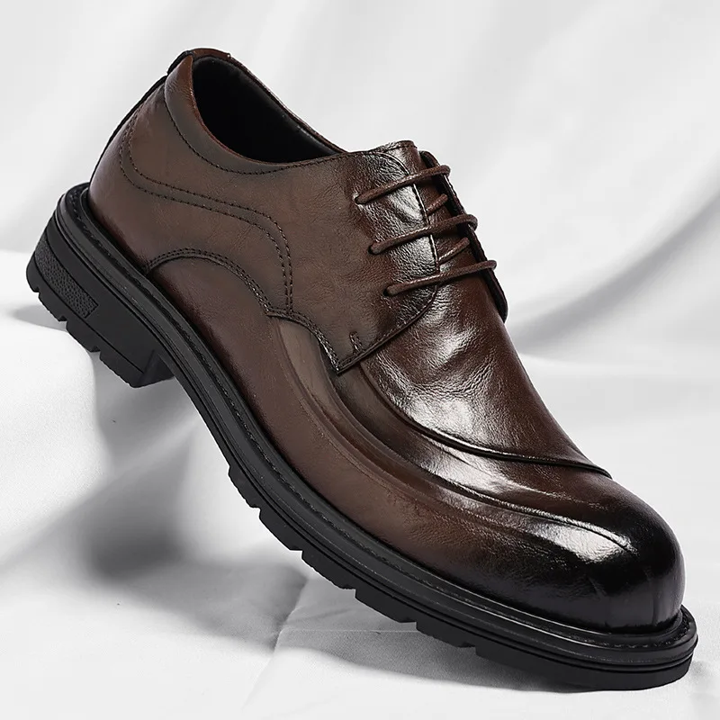 

Men's leather shoes, business formal shoes, casual, comfortable and breathable British wedding shoes, dress shoes