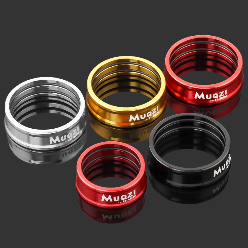 MUQZI Handlebar Fixing Locking Ring 25.4MM 31.8MM Handlebar Stem Aluminum Alloy Fixed Washer For Road Mtb Folding Bike