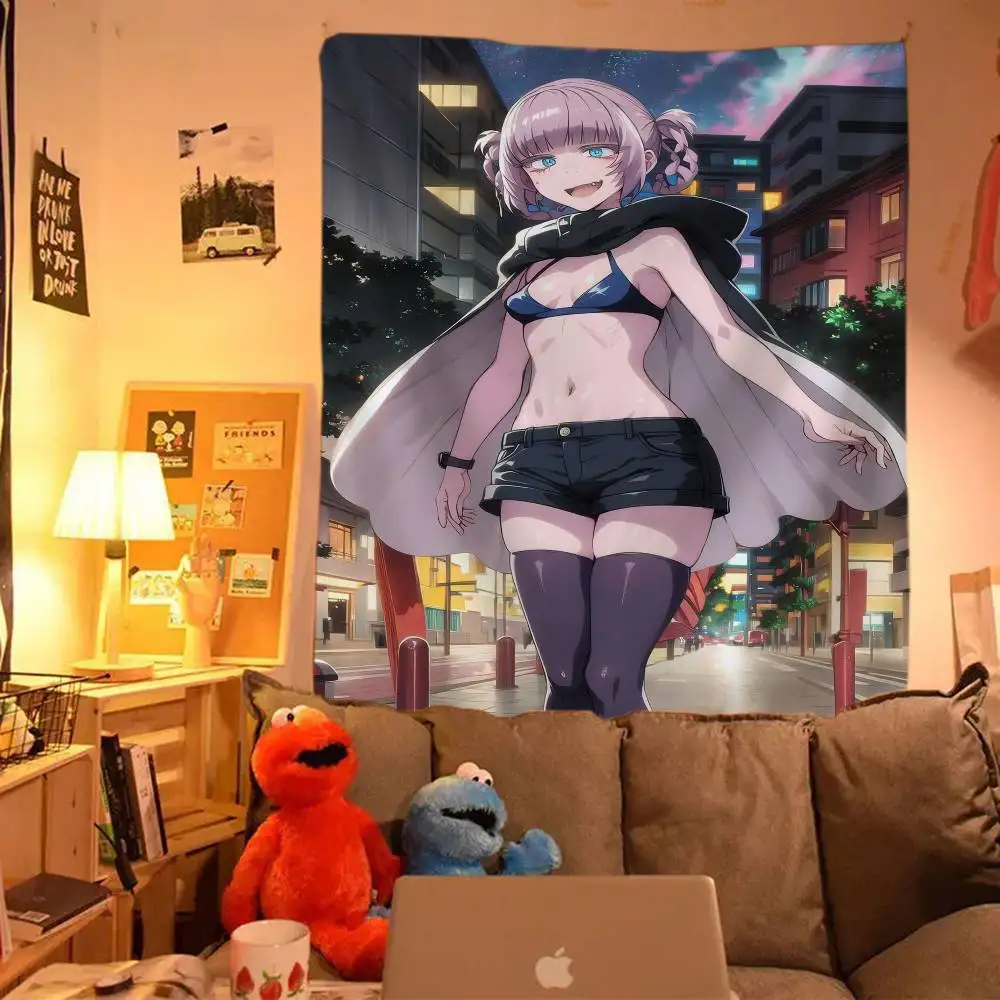Call of the Night Nazuna Nanakusa Wall Tapestry - the Bunny Girl Vampire, Trendy Room Decor for Supernatural Anime Fans