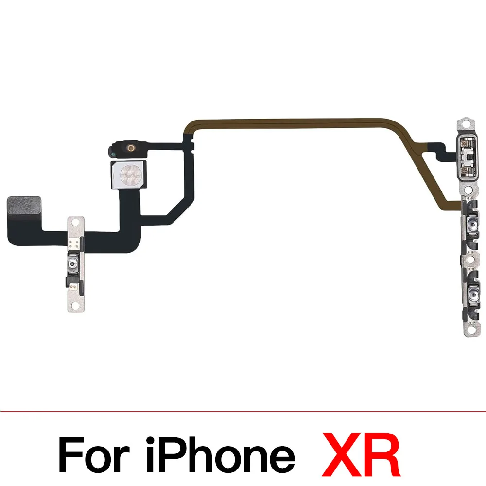 Volume Button Flex Cable Replacement For iPhone 6 6s 7 8 X XR XS Max Volume Mute Switch Up Down Adjust Module