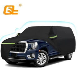 Car Covers for 2007-2024 Chevrolet Tahoe Heavy Duty Waterproof Sun Rain UV Dust Snow Protection Outdoor cover with Zipper Door