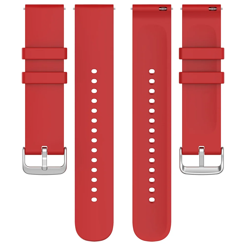 Adecuado para Samsung Galaxy Watch 6/5/4/3 Pro cola redonda cabeza plana 20/22mm correa de silicona reemplazo de reloj