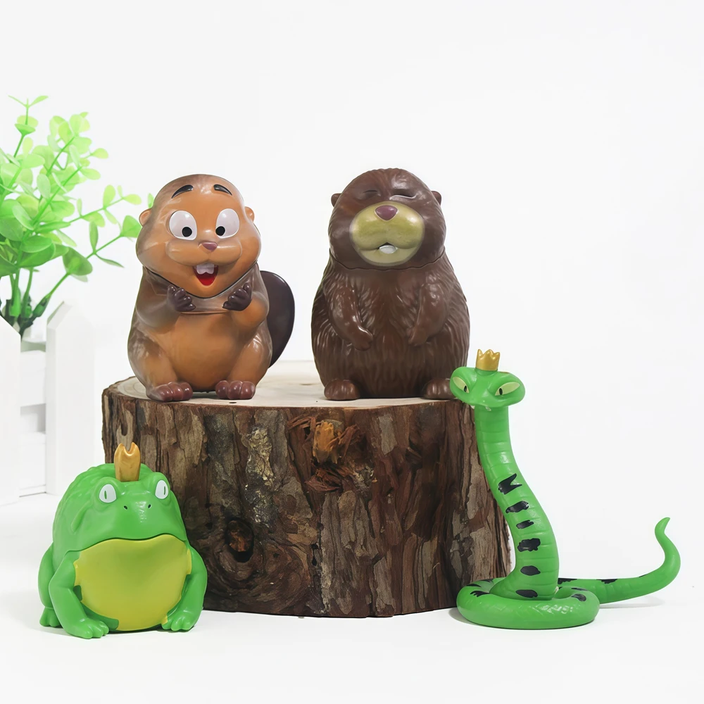 8 Pcs/Set Hoppers Figure Mabel Beavers Anime Figurine Model Transformation Plans Collection Toy Birthday Gift