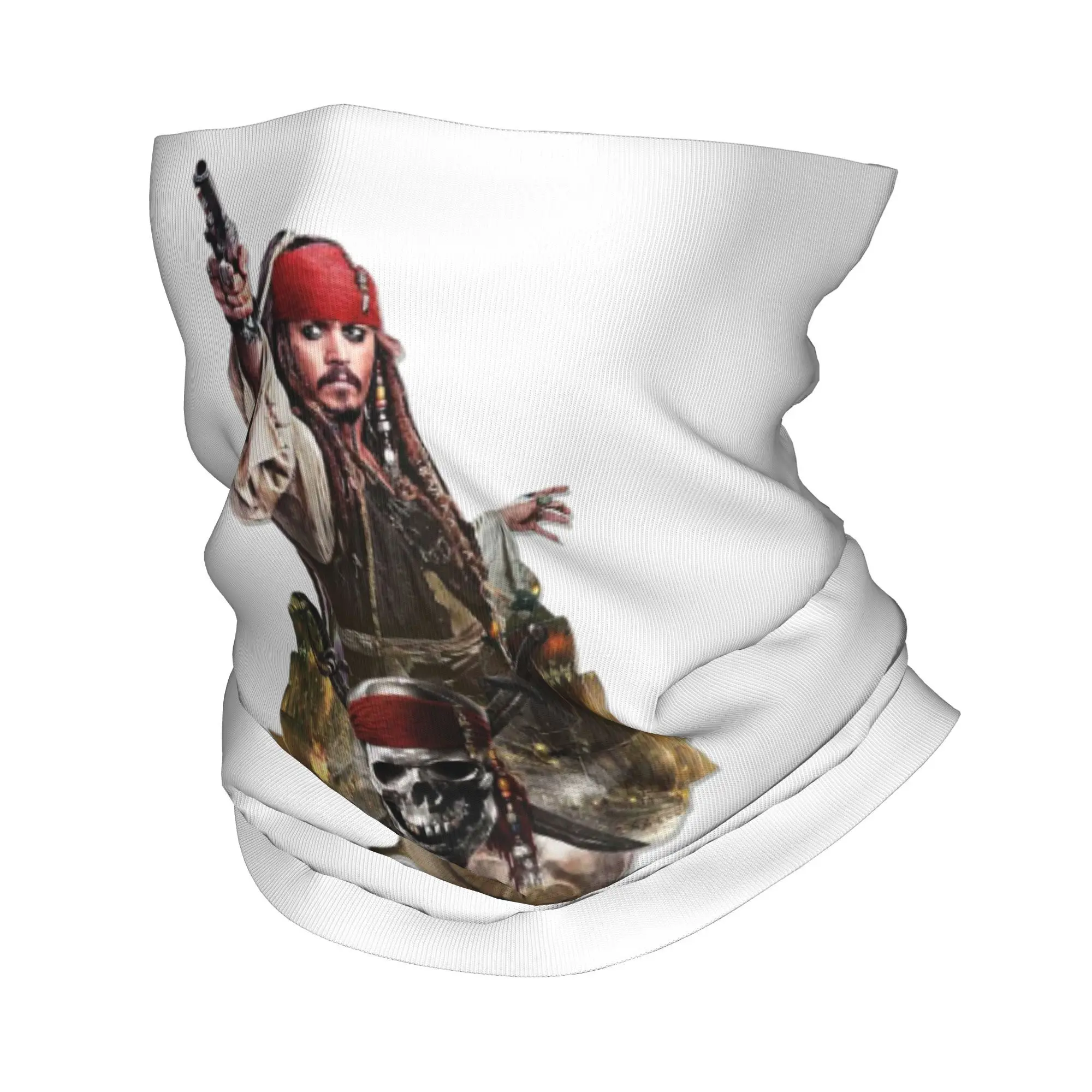 

Pirates of the Caribbean Bandana Neck Gaiter Printed Wrap Scarf Warm Headband Riding For Men Women Adult Washable