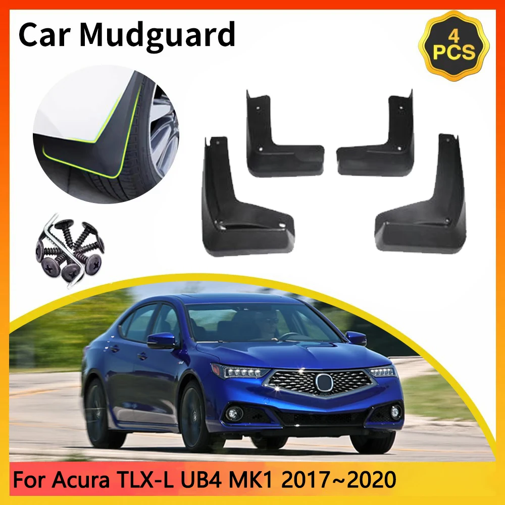 

For Acura TLX-L UB4 MK1 2017~2020 2018 2019 facelift Car Mudguards Mudflap Mudguard Splash Guards Mud Flaps Fender accessories