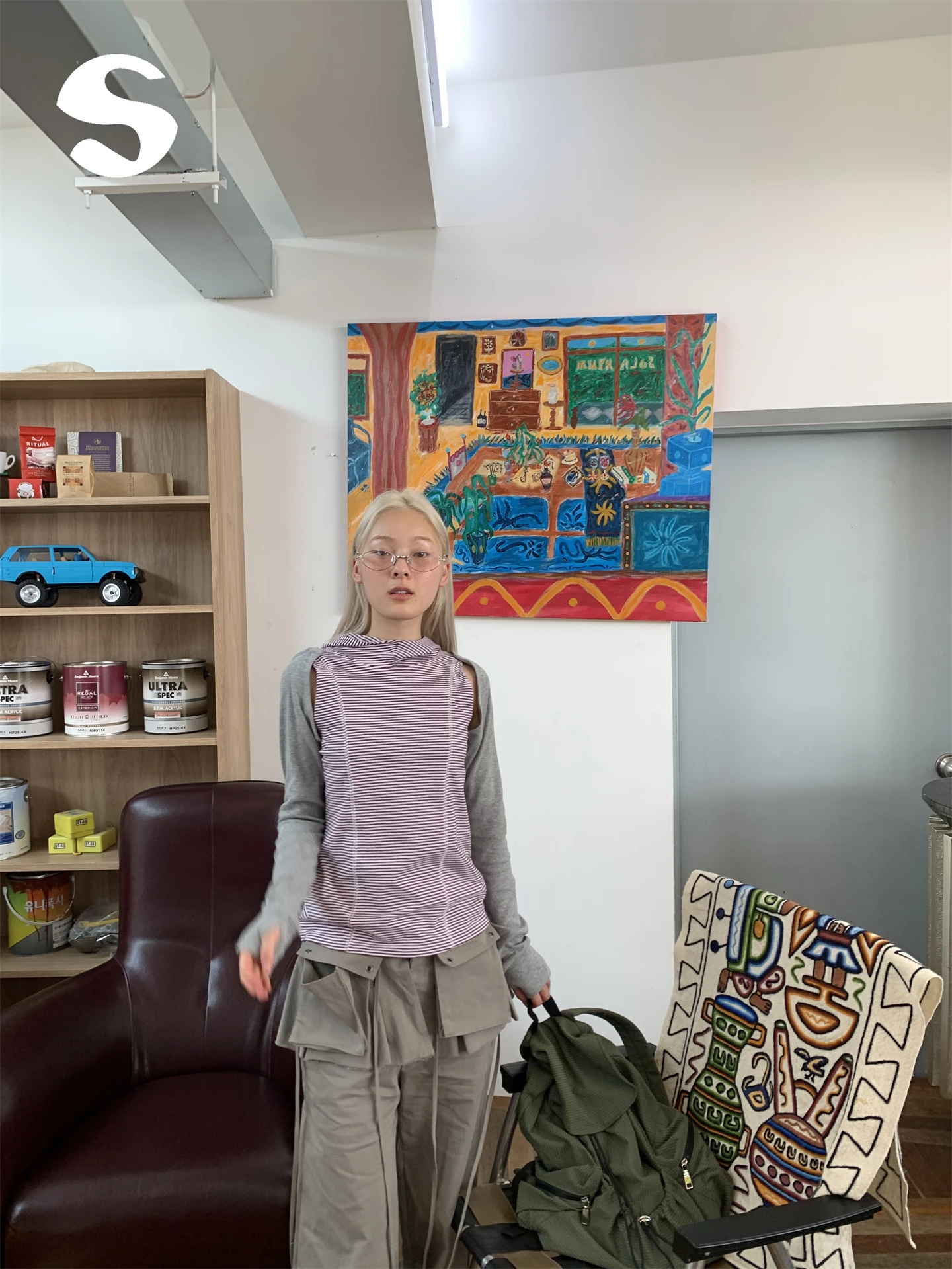 

Sp at Early Autumn Svel с капюшоном в полоску, цветная блузка, облегающий длинный жилет-свек, комплект из двух предметов, топ для молодых женщин