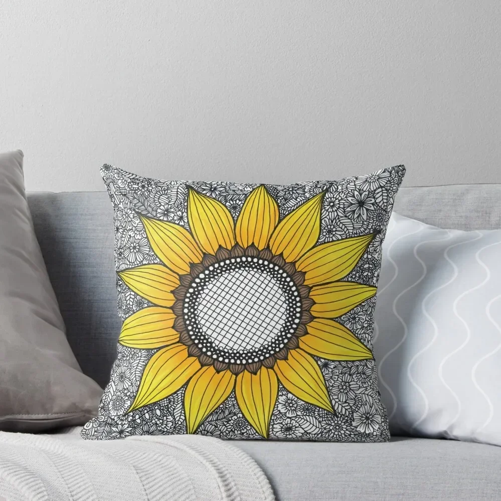 

Sunflower Pattern Throw Pillow Sofa Cushions Cover Pillow Case Christmas Cushions Sofa Cushions Pillow