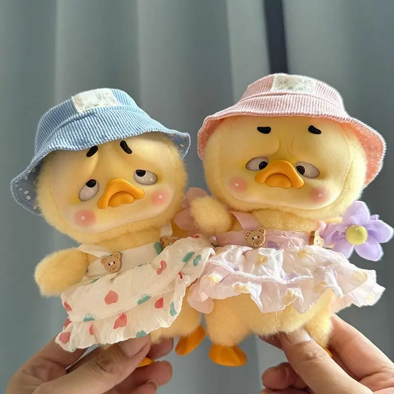 For Upset duck plush Series clothes Accessories Small Yellow Duck Doll Clothes Wrinkled Love Skirt Set