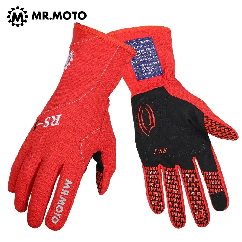 MR.MOTO Motorcycle Car Kart Racing Gloves Breathable Soft Anti-slip Wear-resistant Off-road Race Specialized Gloves