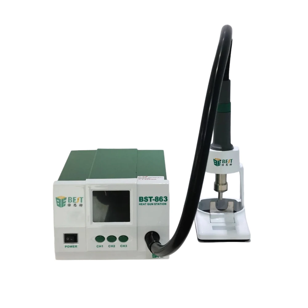 Heteluchtpistool Desoldeerstation BST-863 Loodvrij Heteluchtpistool LCD Touchscreen Constante Temperatuur SMD Rework Station Lasapparaat