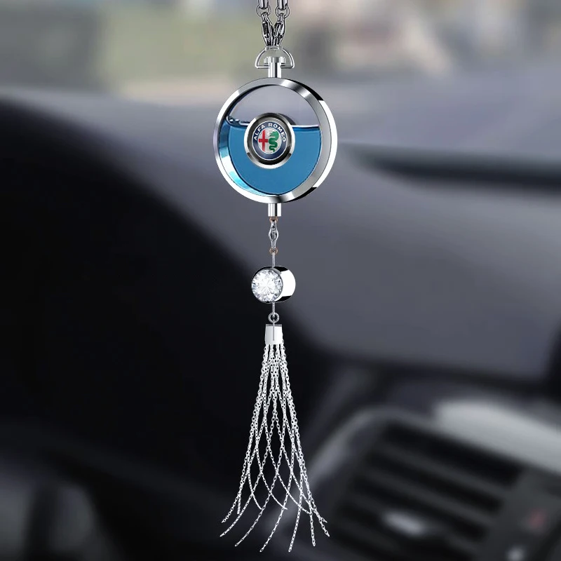 2026 Hot Alfa Romeo Car Logo Perfume Pendant Air Freshener Hanging Perfume Interior For Alfa Romeo 4C 159 166 Spider Giulia Giul