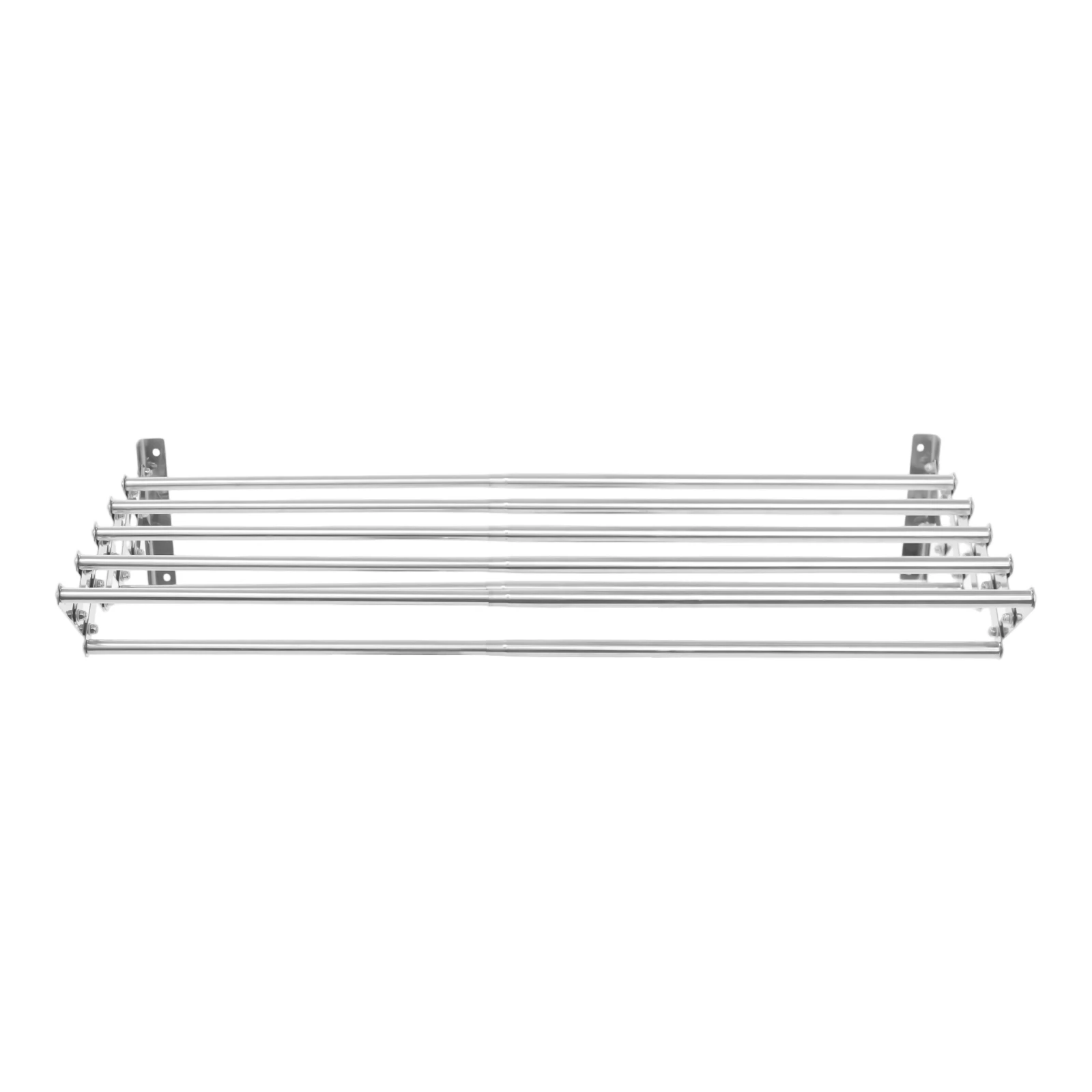 42-80cm Wandmontierter Ausziehbarer Wäscheständer mit 7 Stangen, 40kg Tragkraft, Kleiderständer für Balkon, Badezimmer, Waschküche – Detail 7