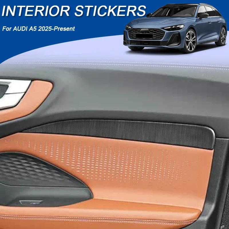 

Car Carbon Interior Sticker Auto Window Lifting Panel Decal For AUDI A5 2025-Present LHD Gear Door Protective Film Accessory