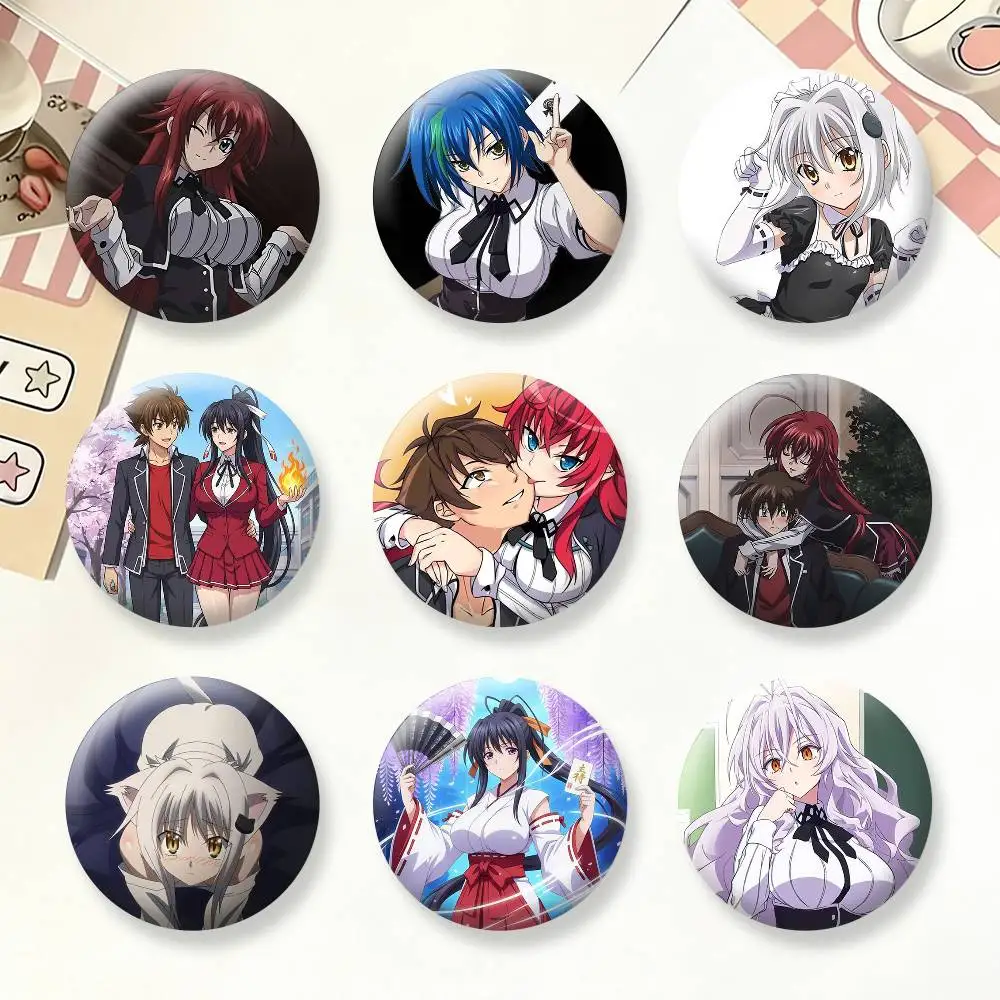 

H-High School DXD HERO Badges Creative Tinplate Button PinsBrooch Badge Clothes Backpack