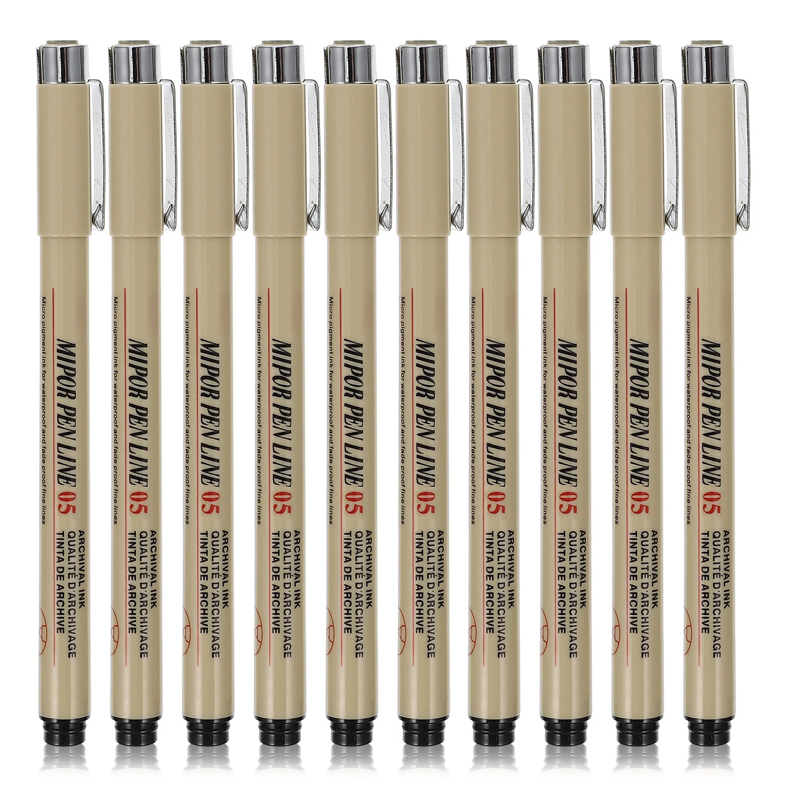10개 프리미엄 라이너 컬러 펜 빠른 건조 마커 도면용 기술 도면용 성경 저널링 페인트 펜 페인트 액세서리